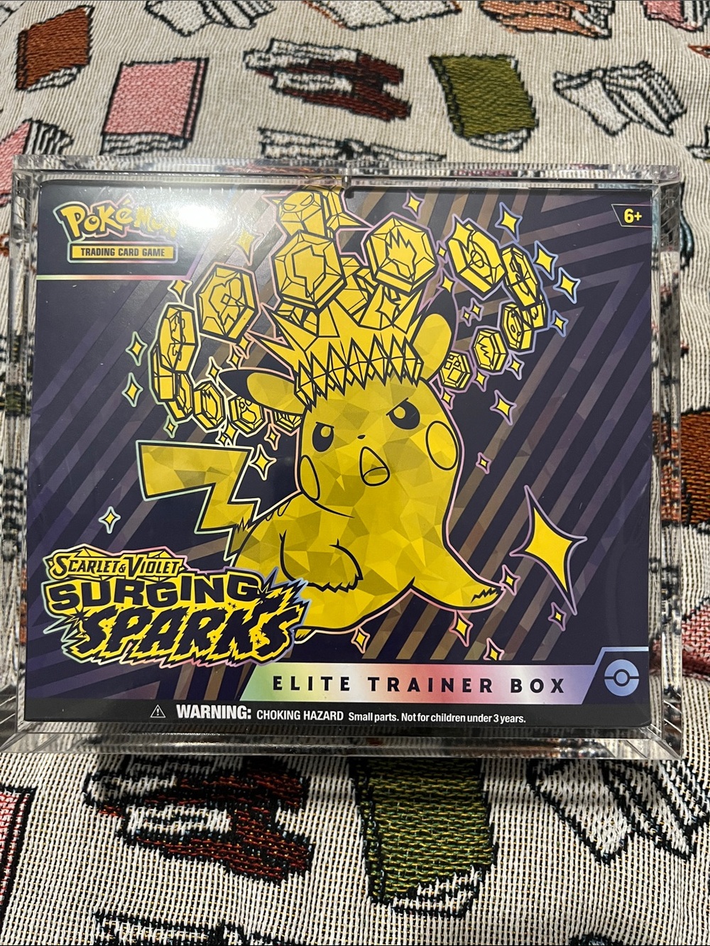 Pokemon Surging Sparks Elite Trainer Box - Yellow Pikachu